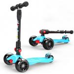 Kids Surfing Skate Kick Scooter Push Scooter With Extra Wide PU Light-Up 4 Wheels for sale