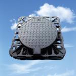 EN124 Standard Ductile Iron Mahole Cover And Frame 850*850 Mm In Stock for sale