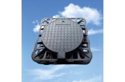 China EN124 Standard Ductile Iron Mahole Cover And Frame 850*850 Mm In Stock supplier