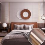 PVC Reflective Metallic Peel And Stick Wallpaper Self Adhesive Bronze Wallpaper