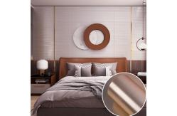 China PVC Reflective Metallic Peel And Stick Wallpaper Self Adhesive Bronze Wallpaper supplier