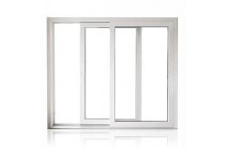 China Double Tempered Glasses PVC Sliding Windows Customized Folding Upvc Windows White supplier