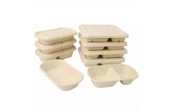 China Disposable Compostable Take Away Food Containers Sugarcane Bagasse Tableware Box supplier