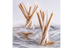 China OEM 6mm 197mm Paper Drinking Straws Bulk For Milkshake supplier