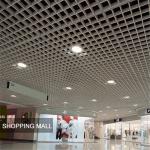 150x150mm Metal Open Cell Ceiling Tiles Suspended Aluminum Grid Ceiling