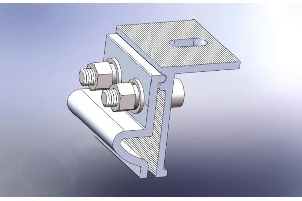 Mill Finish Solar Panel Mounting Structure Anodizing