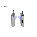 304 Full Ss Brushed Retractable Flap Barrier Waist Height Turnstile Ac220v/110v for sale