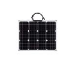 50W Semi Flexible Solar Panel High Toughness Bendable Solar Panels for sale