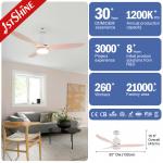 1stshine's Macaron Style Ceiling Fan The Perfect Combination of Style and Function