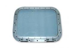 China Rectangular Portlight Boat Aluminum Steel Marine Windows , Fixed Windows supplier