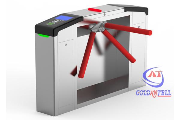 QR Code Access Control Turnstile Gate Full Automatic LED Tripod Barrier Gate