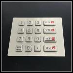 Stainless Steel Metal Numeric Keypad Waterproof For Self Service / Car Washing Machine