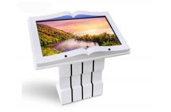 China Interactive Lcd Touch Screen Kiosk , Android Wifi Library Kiosk Machine supplier