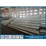 Q355 Polygonal Hot Dip Galvanized Tubular Steel Pole 500kgs Design Load for sale