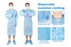 China Non Woven PP Isolation Gown , Coverall / Overall Isolation Apron For Medical Use supplier