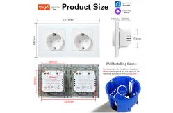 China White Black Grey Smart Socket Vioce Support 16A 3500W Smart Life Socket supplier