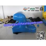 Blue Inflatable Floating Connection / Lake Floating Inflatable Water Park Game