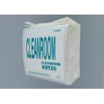 Flat Packed Cleanroom Wipes , Reusable Cleaning Rags Zero Dust Generation for sale