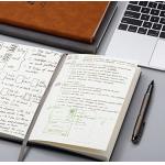 Soft Cover Bullet Journal Notebook With Waist Band / Inner Pocket / One Bookmarks