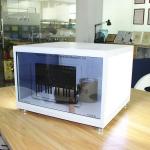 Supermarket Transparent Glass Display , OEM Small Transparent Display for sale