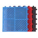 3800g/Sqm 25cm*25cm PVC Interlocking Floor Tiles Anti Skid Modular Drainage Mats for sale