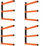 Carbon Steel Wall Mount Wood Organizer and Lumber Storage Metal Rack with 3-Level for sale