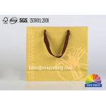 Custom Recycle Brown Kraft Portable Paper Gift Bags With Screen Printing