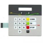 PET White Membrane Keypad With LED IP65 Protection Level for sale