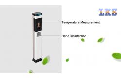 China 8 inch IPS Stand Up Digital Thermometer Hand Disinfection Dispenser supplier