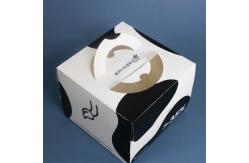 China Custom Cow Printed Cardboard Cake Boxes Set 250gsm Thickness supplier