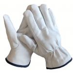 Soft Goatskin Grain Leather Driving PPE Safety Gloves for Construction Industrial for sale