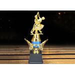 Gold Plated Plastic Trophy Cup For Olympic Games Dancing Winners