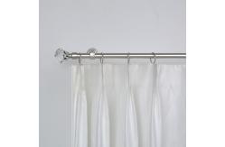 China 28mm Crystal Finial Extendable Metal Curtain Rod Set Adjustable Length supplier
