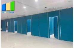 China Function Hall Foldable Acoustic Partition Panels With Moveable Pass Door supplier