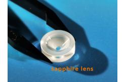 China Fan Shaped Polished / Unpolished Sapphire Lens Glasses Al2O3 Single Crystal supplier