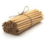 Drinking Reusable Bamboo Straws Biodegradable 150mm Length 7mm Diameter for sale