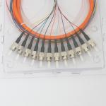 12 Core MTP MPO ST UPC Multimode Fiber Pigtail 0.2dB Interchangeability for sale