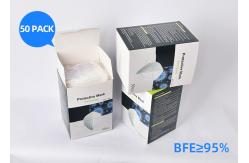 China 95*175mm Earloop Ffp2 Face Mask Non Woven 4 Ply Disposable Custom Printed supplier