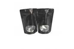China Transparent Front Foil Lined Gravure Printing Stand Up Zipper Pouch Bags supplier