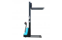 China Pedestrian Electric Pallet Stacker Truck 1500kg standing Platform supplier