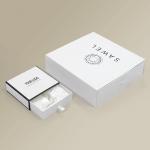 Varnished Satin Lined Rigid Cardboard Sliding Drawer Gift Boxes for Cosmetic Packaging for sale