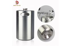 China SUS304 Pressurized Mini Keg Adjustable Flow , 5L Pressurized Growler Tap System supplier