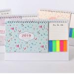 Small Size Desk Wall Calendar With 30 Sheets Notes /  4 Color Sticky Notes for sale
