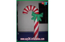 China Custom Durable Advertising Inflatable Candy Cane For Christmas Holiday supplier