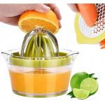 Manual Bulk Kitchen Supplies Orange Lemon Squeezer Juicer With Measuring Cup Grater for sale