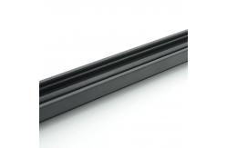 China Flexible High Gloss PE Profile Black Furniture U Channel Extruded Plastic Profiles supplier