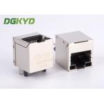Shield single Port Rj45 Lan Jack connector top entry 100Base - TX with LED for sale