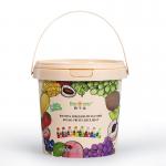 300ml-5L Cold-chain Round Customized Logo IML Container for Chocolate Spread and Food Sauces for sale