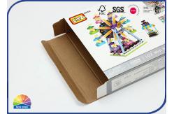 China Glossy Lamination Cardboard Corrugated Box Pack Jigsaw Puzzle supplier