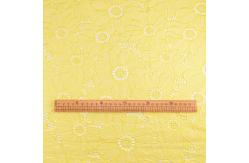 China Milk Silk Polyester Guipure Lace Trim 135Cm Width Polyester Embroidery Lace Trimming supplier